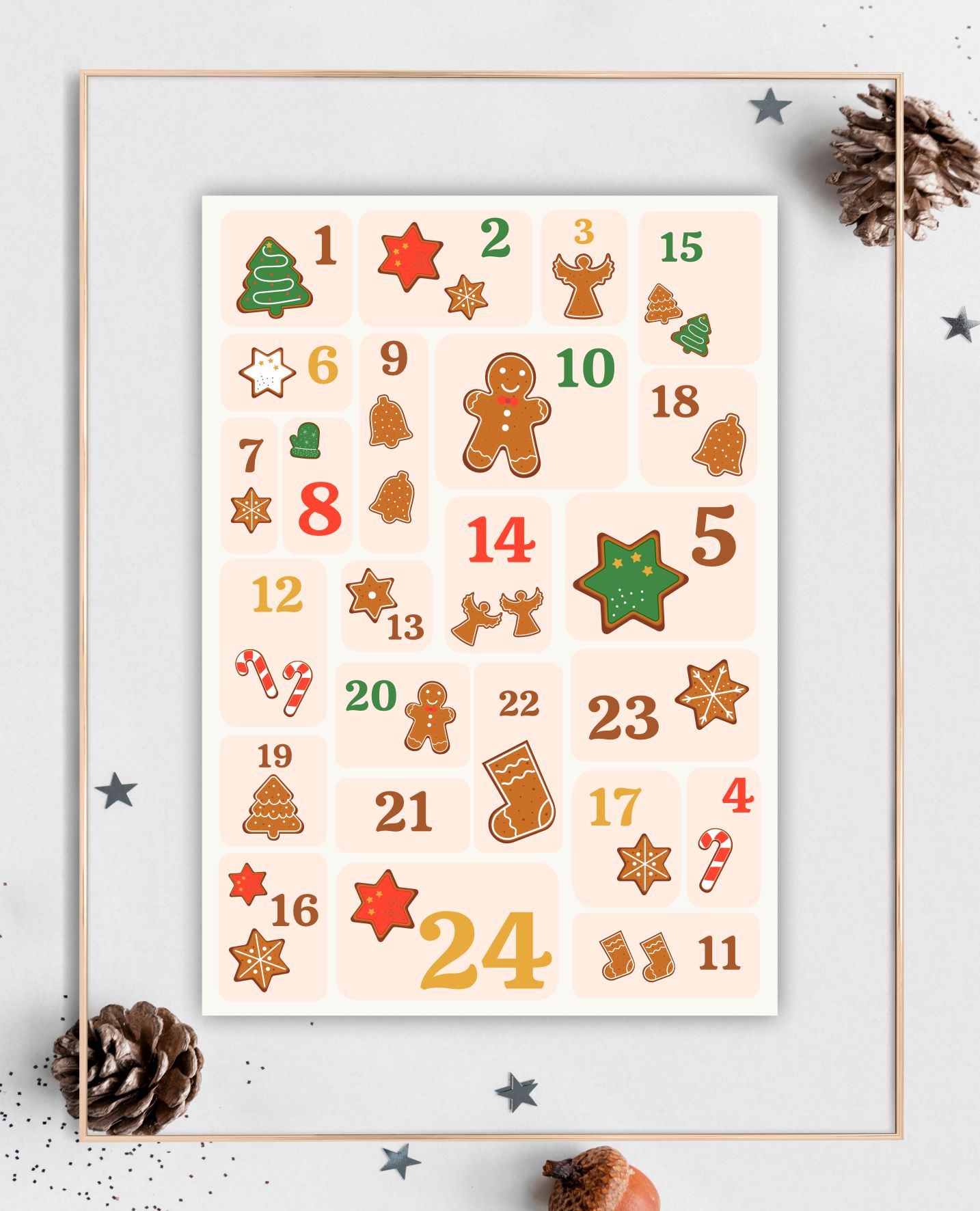 Samolepky na adventní kalendář no.5